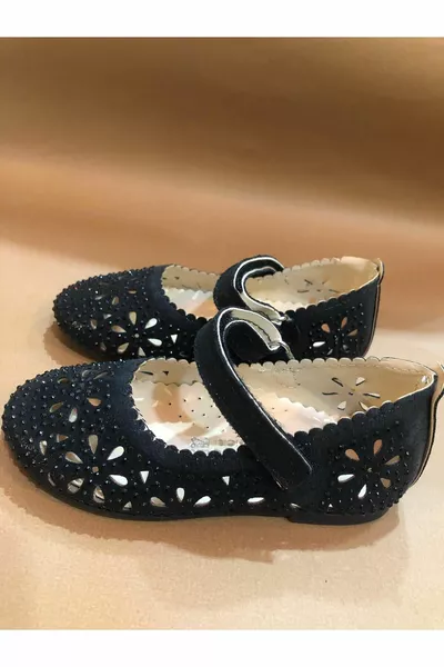 Black Girls Stone Ballet Flats