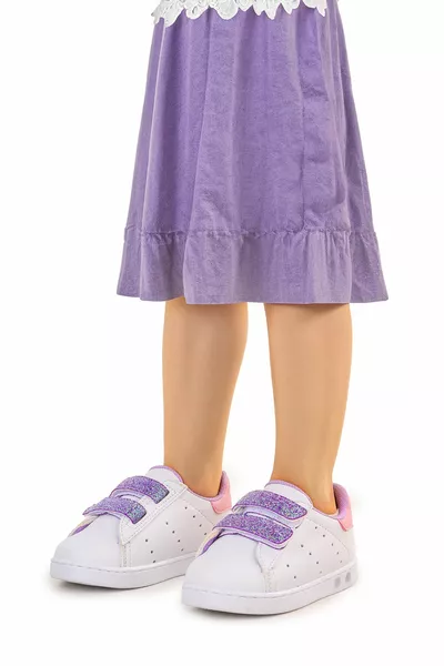 Karamazı Kids Royzo First Step Baby Velcro Подсвеченные детские кроссовки для девочек