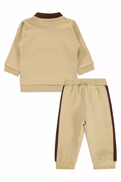 Baby Boy Tracksuit Set  Months Beige