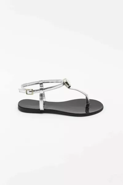 HARPER SILVER FLIP FLOP SANDALEN VOOR DAMES