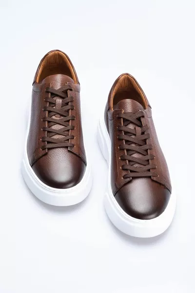 جلد طبيعي أحذية عارضة عارضة