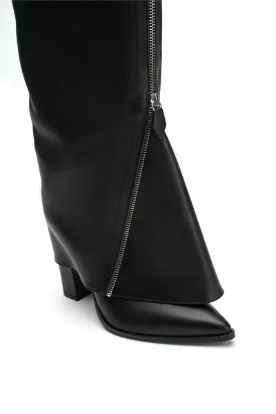 Черни кожени ботуши Chapman