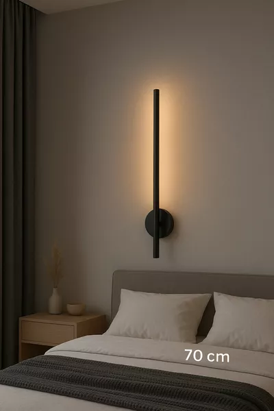 Zwarte Batterij cm Plug & Play Wandlamp Daglicht k (1 STUK)