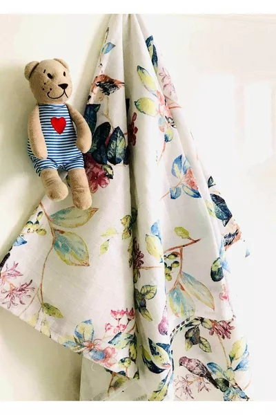 3 Pieces Multi-Purpose Muslin Cloth Cover Blanket % Cotton Oeko-Tex Certified  cm