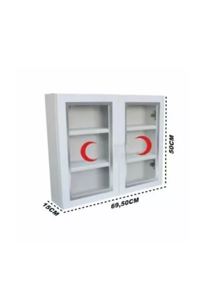 Stalen Spiegel Dubbele Deur Grote Apotheekkast 