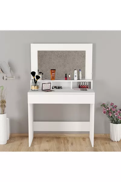 طاولة مكياج تريند بيضاء