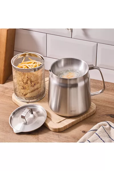 Steel Frying Pot 2 Liters