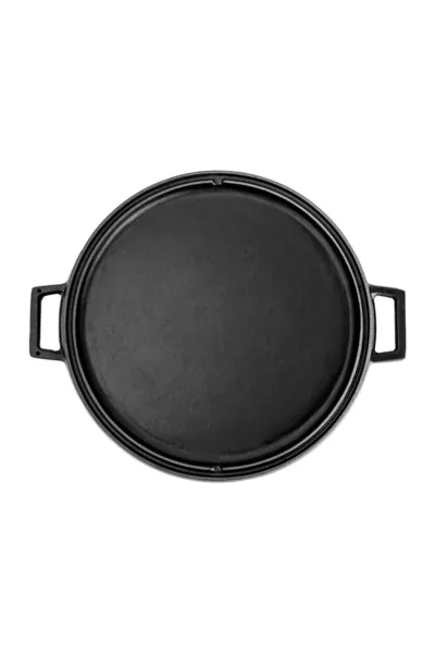 Gietijzeren Ronde Dubbelzijdige Grillpan Gietijzer Met Twee Handvatten Diameter (Ø)cm