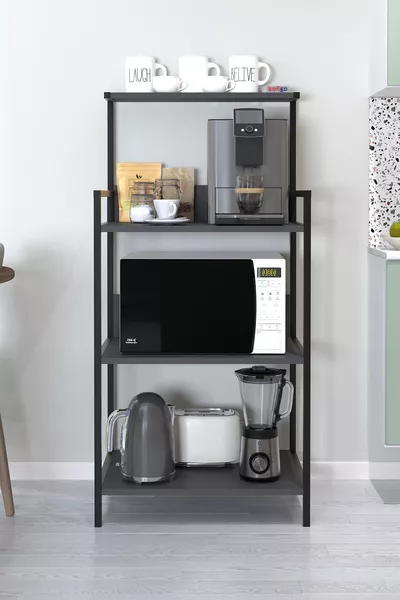 Kitchen Stand Espresso Machine Stand Coffee Corner Kitchen Shelf Indonesia Anthracite