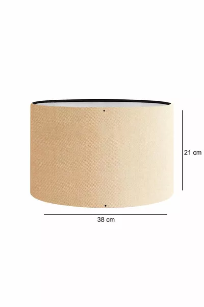 Черен пясъчен абажур за подова лампа  см