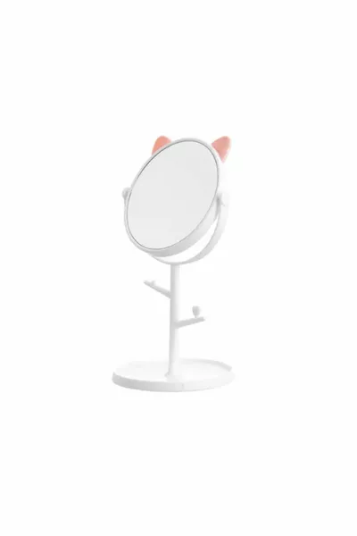 Makeup Mirror with Cat Ears and Stand