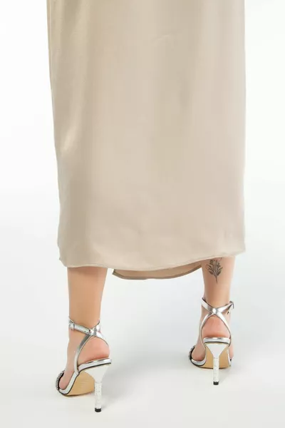 نسائي نباتي مساء اللباس أحذية Bn Sndlt 