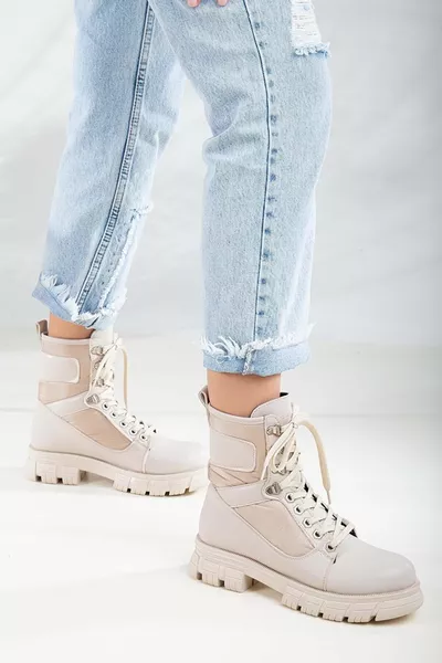 ضوء القمر خيمة النسيج المرأة الأحذية البريدية البيج