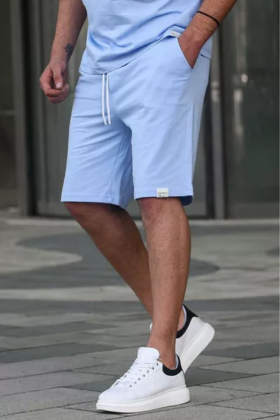 Blaue Basic Herren Shorts 