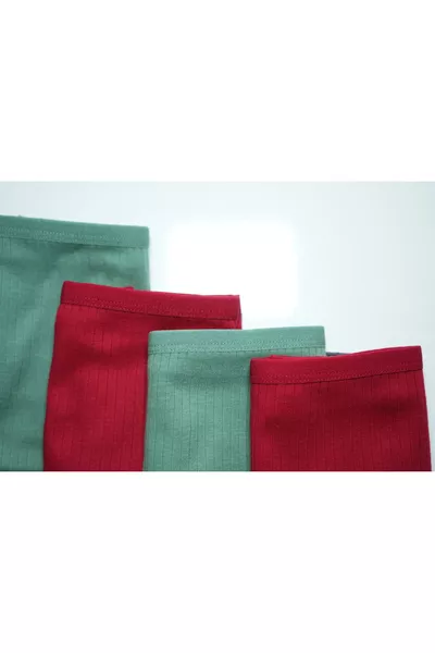 سراويل داخلية نسائية عالية الخصر من القطن %، مجموعة من 4 قطع