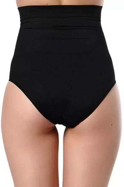 كورسيت نسائي طويل لتثبيت البطن بنطال داخلي أسود 