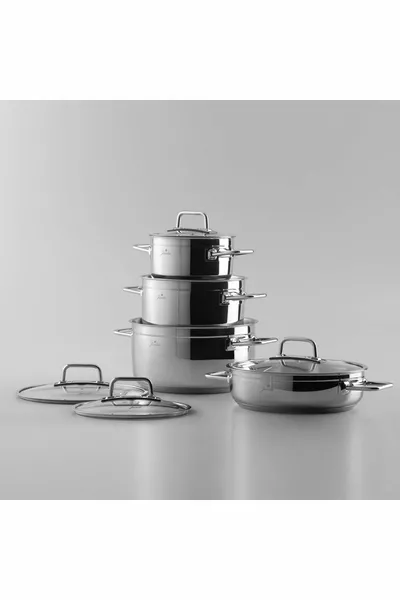 Modena 8-Piece Stainless Steel Cookware Set