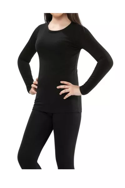 Girls' Thermal Top and Bottom Set Ages 5-7, , 