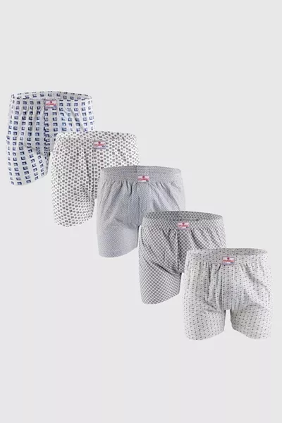 Printed Men's Boxer 5 pieces