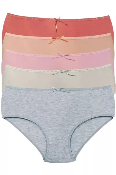 High-Waist 5-Pack Bato Panties -2