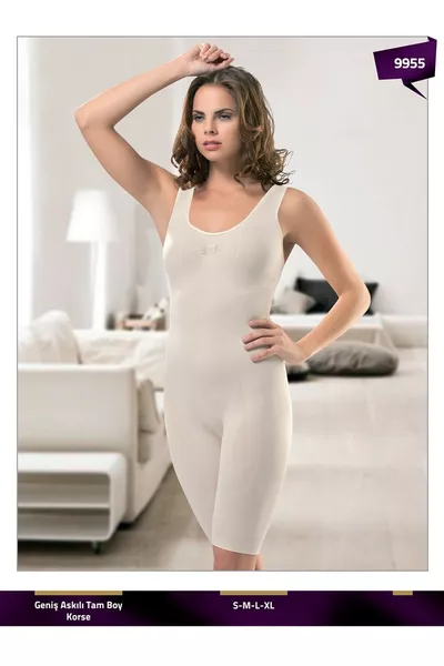 كورسيه كامل الطول بدون خياطة بكتف عريض لتصغير المقاسات من فورمفيت