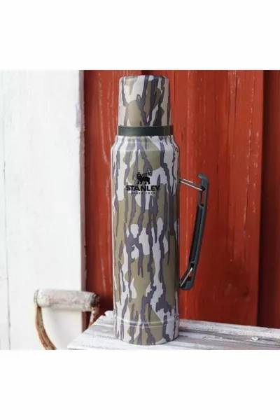 كلاسيك ترمس فراغ ستانلس ستيل 1 لتر 1 لتر - بلوط طحلب