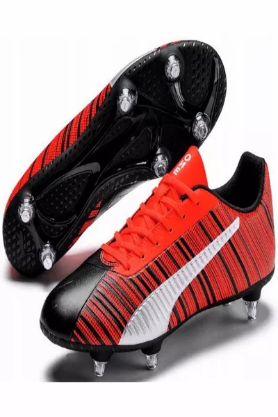 One  Noir/orange Elite Chaussures de football