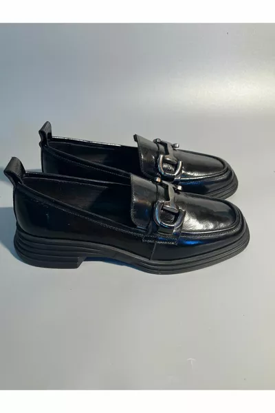 أحذية نبيلة جلد طبيعي براءات الاختراع الجلود المرأة أحذية المتسكع