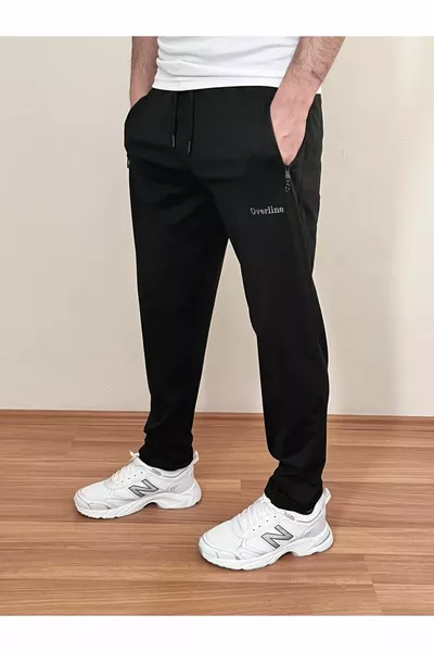 أسود الرجال بنطال رياضي غواص النسيج، بنطال رياضي للرجال الموسمية