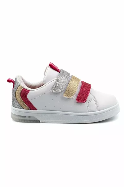 Cool Mami Tomy Lighted Sneaker Kids Sneakers WHITE-SIM