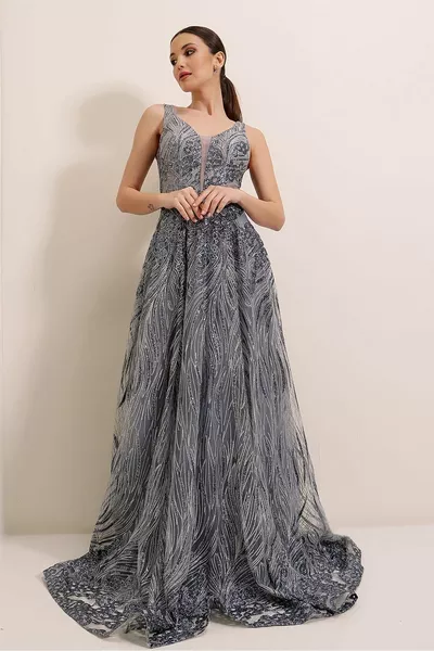 بريق شبح تول الأميرة فساتين السهرة