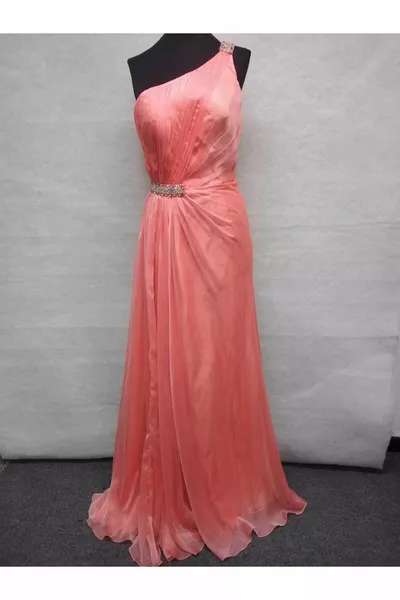 One Shoulder, Stone Printed Dress