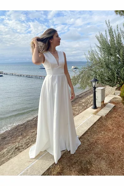 فساتين سهرة اللؤلؤ