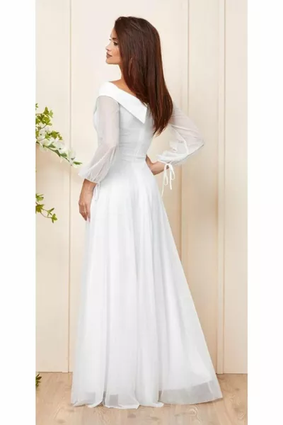 شق طويل بريق تول حزام الزفاف الخطوبة اللباس مساء اللباس