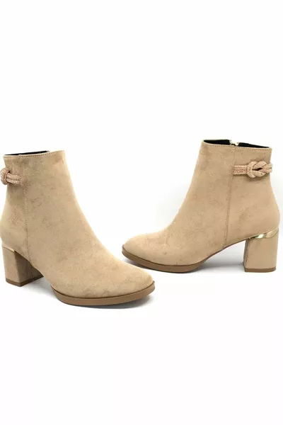 Feles Knot Ankle Stone Stivali Scollati Donna TEN-SUEDE
