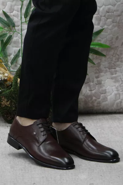  Tan echt lederen klassieke herenschoenen voor heren