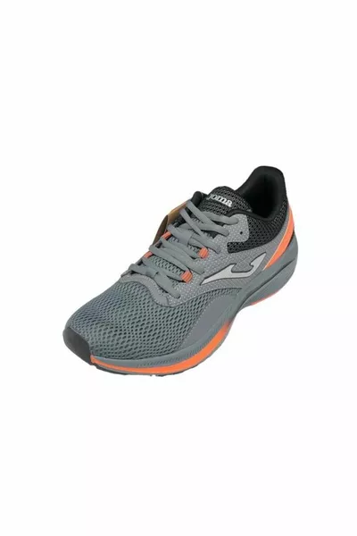 Active   Sneakers casual da uomo grigio scuro e arancione