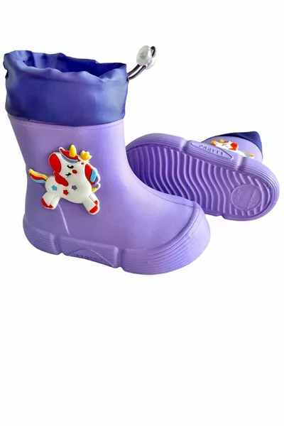 أحذية المطر للماء أحذية الثلج مع بطانة داخلية لأحذية الفتيات