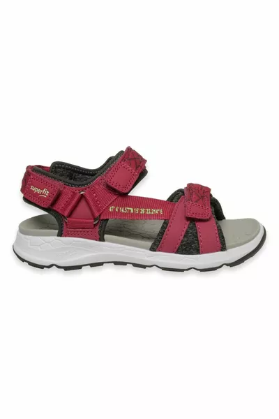 -G Unisex-Sandalen mit gekreuztem Kreuz und Trab in Rot