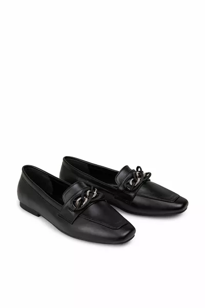 Black Women's Loafer Shoes