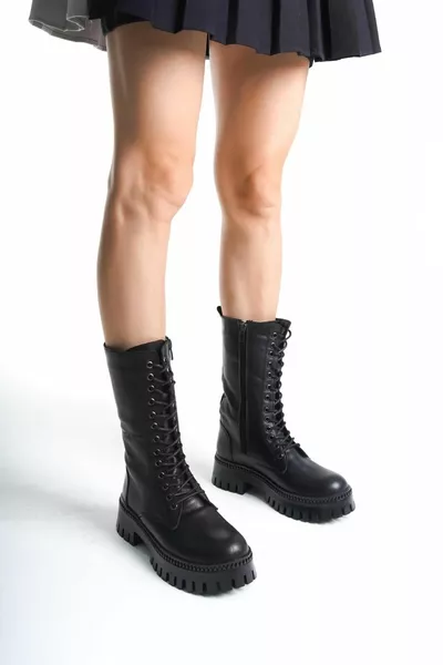 جلد طبيعي أحذية نسائية للموسم الجديد