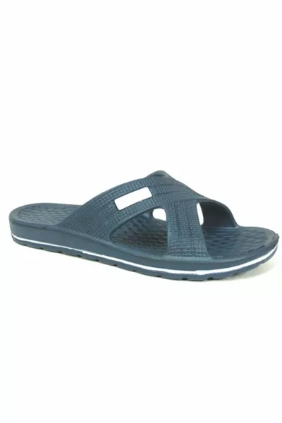 Gzr Marineblau Weiß Herren Sea Strand Hausschuhe + ml Heel Crack, Hornhautentferner Reparatur Fußcreme