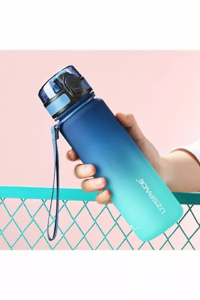  мл синьо-тюркоазена двуцветна мотивационна колба Softtouch Ff Колба за вода Tritan