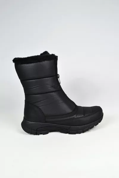 الجبهة سستة الفراء داخل أحذية الثلج للمرأة للماء