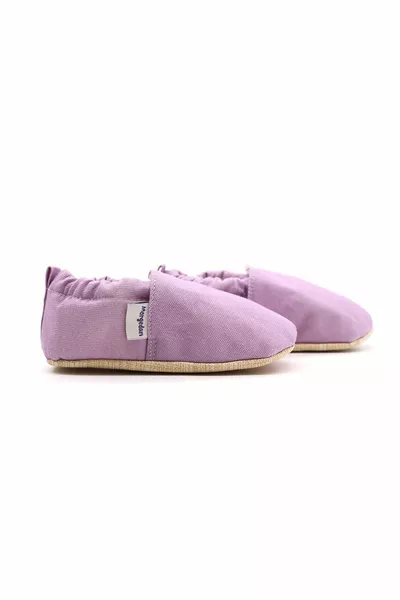 Coton violet antidérapant First Step Chaussons pour bébé