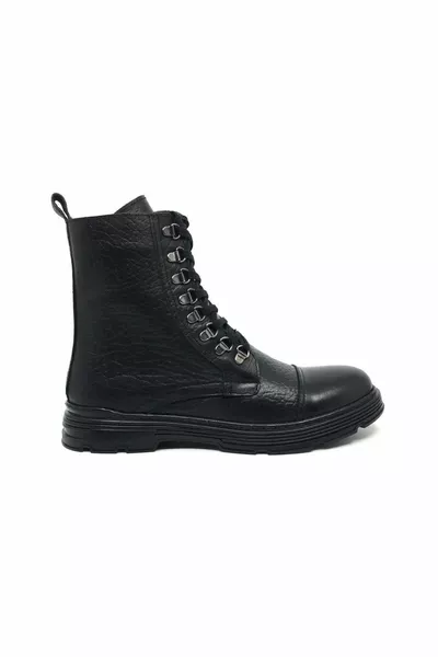 Taşpınar % натуральная кожа мужские зимние повседневные ботинки на шнуровке и молнии черные специальные почтовые сапоги специального производства