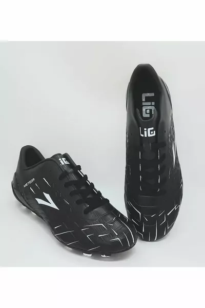 Meteor Elite  Multiground Astroturf Voetbalschoen Zwart