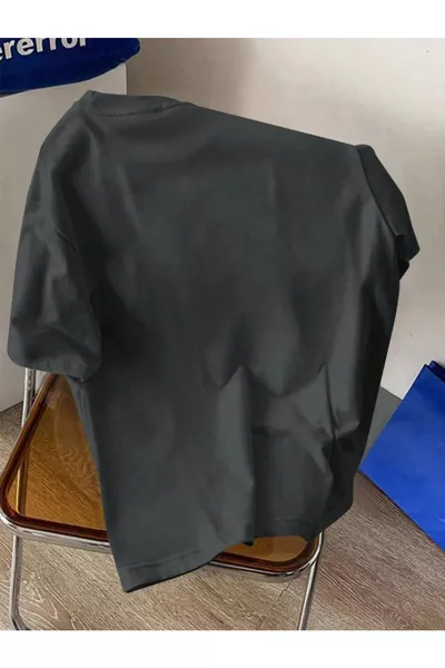 T-shirt Unisexe Homme/Femme CHERRIES à impression spéciale, oversize, en coton, col rond