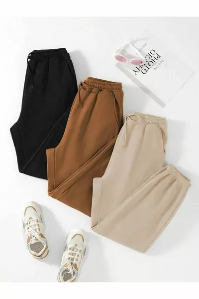 3-Pack Unisex Plus Size Sweatpants - Jogger Sweatpants