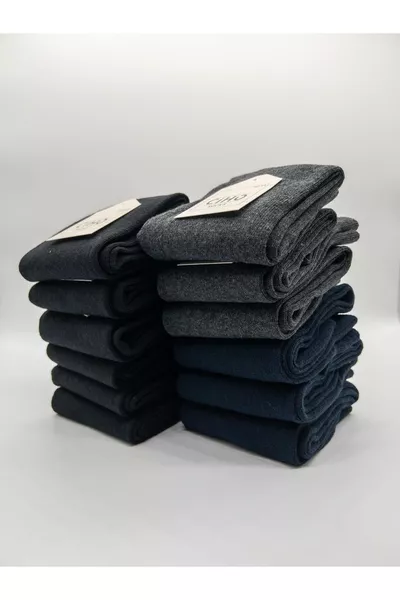 Chaussettes classiques pour hommes, lot de  paires, en coton, couleur unie